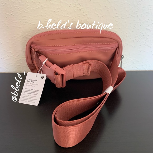 lululemon Everywhere Belt Bag *Extended Strap Brier Rose Pink Neutral OS New NWT - Picture 7 of 12